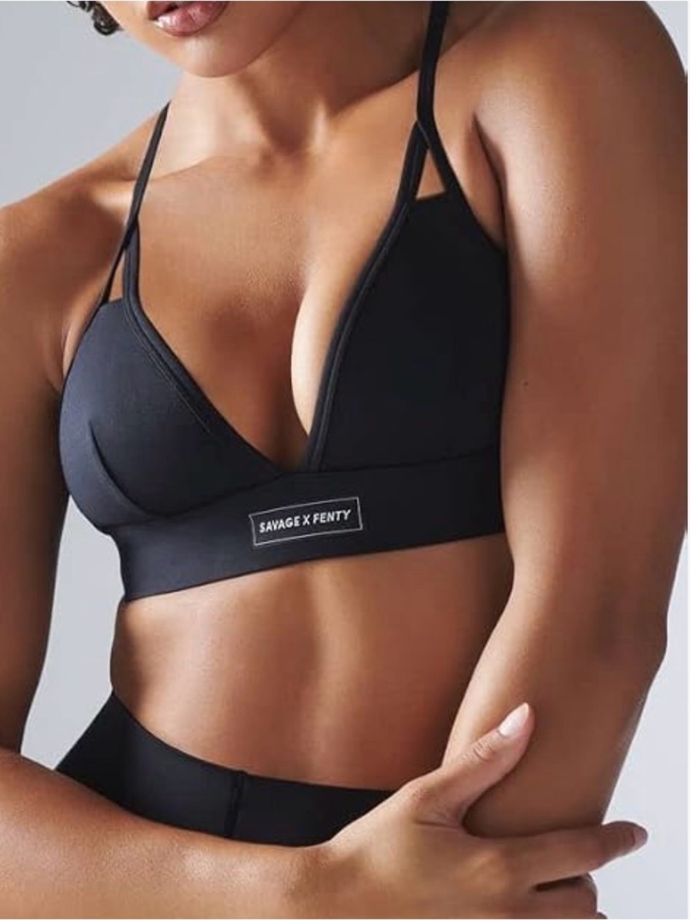 Savage X Fenty Spotlight Low-Impact Sports Bra Size Large